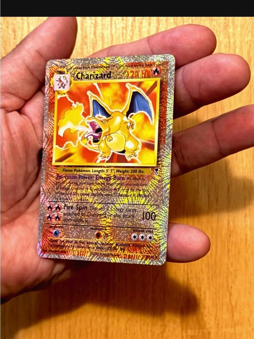 Charizard legendary collection reverse holo customized card